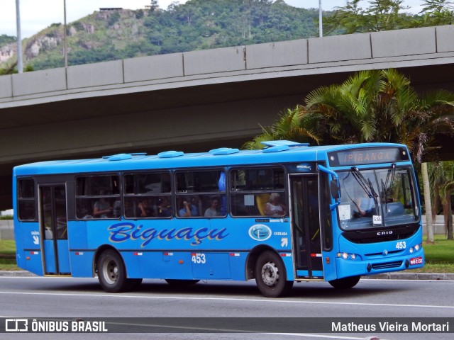 Biguaçu Transportes Coletivos Administração e Participação 453 na cidade de Florianópolis, Santa Catarina, Brasil, por Matheus Vieira Mortari. Número da foto: #11039257.