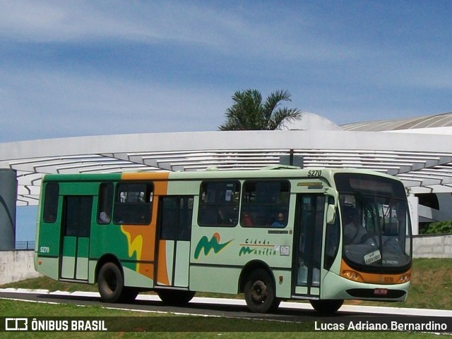 Empresa Circular de Marília 5270 na cidade de Marília, São Paulo, Brasil, por Lucas Adriano Bernardino. ID da foto: 11039261.