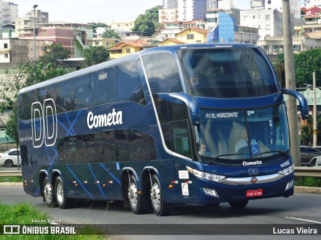 Viação Cometa 14302 na cidade de Contagem, Minas Gerais, Brasil, por Lucas Vieira. Número da foto: #11039537.