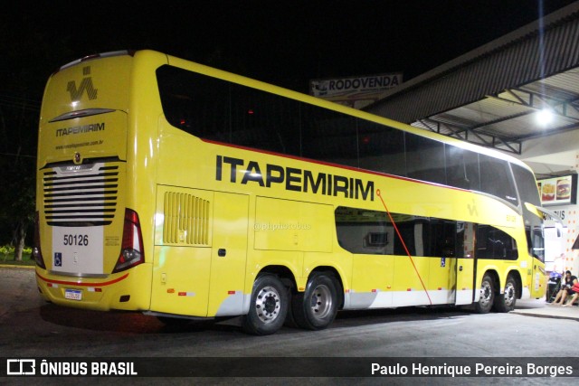 Viação Nova Itapemirim 50126 na cidade de Venda Nova do Imigrante, Espírito Santo, Brasil, por Paulo Henrique Pereira Borges. Número da foto: #11040169.