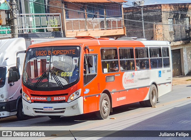 Viação Novo Retiro 88309 na cidade de Contagem, Minas Gerais, Brasil, por Juliano Felipe. Número da foto: #11038214.