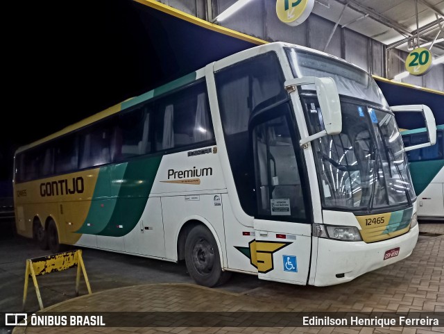 Empresa Gontijo de Transportes 12465 na cidade de Perdões, Minas Gerais, Brasil, por Edinilson Henrique Ferreira. Número da foto: #11039586.