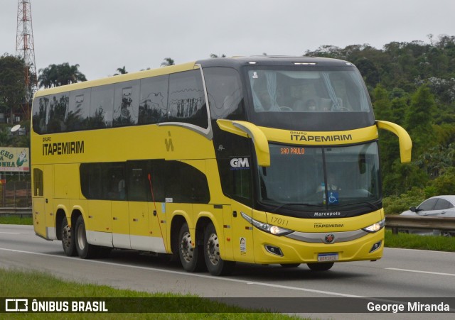Viação Itapemirim 17011 na cidade de Santa Isabel, São Paulo, Brasil, por George Miranda. Número da foto: #11040212.