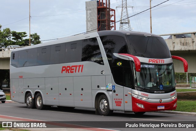 Viação Pretti 19000 na cidade de Vitória, Espírito Santo, Brasil, por Paulo Henrique Pereira Borges. Número da foto: #11040182.