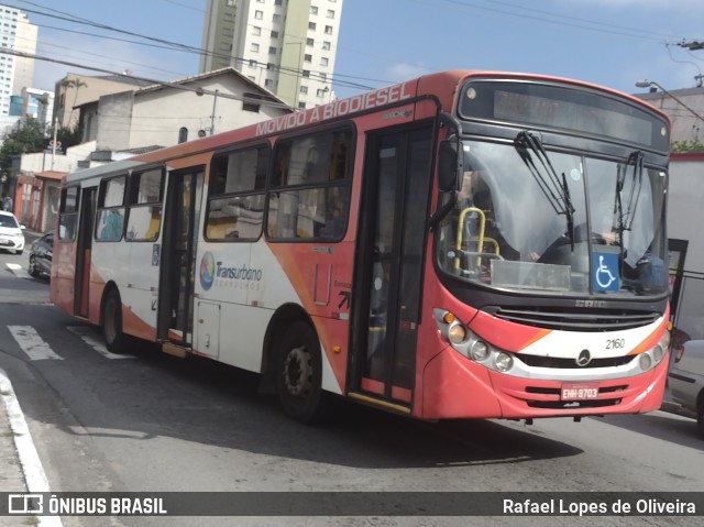 Empresa de Ônibus Vila Galvão 2160 na cidade de Guarulhos, São Paulo, Brasil, por Rafael Lopes de Oliveira. Número da foto: #11038266.