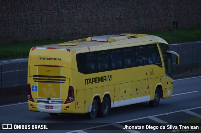 Viação Itapemirim 60051 na cidade de Lavrinhas, São Paulo, Brasil, por Jhonatan Diego da Silva Trevisan. ID da foto: 11038676.