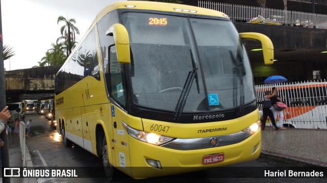 Viação Itapemirim 60047 na cidade de Belo Horizonte, Minas Gerais, Brasil, por Hariel Bernades. Número da foto: #11037885.