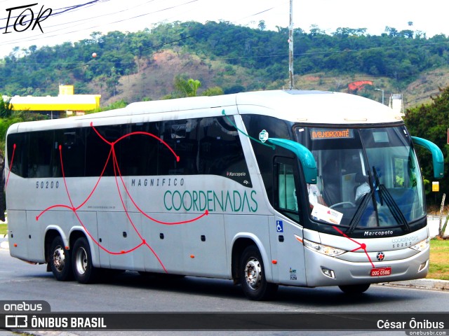 Companhia Coordenadas de Transportes 50200 na cidade de Belo Horizonte, Minas Gerais, Brasil, por César Ônibus. ID da foto: 11040881.