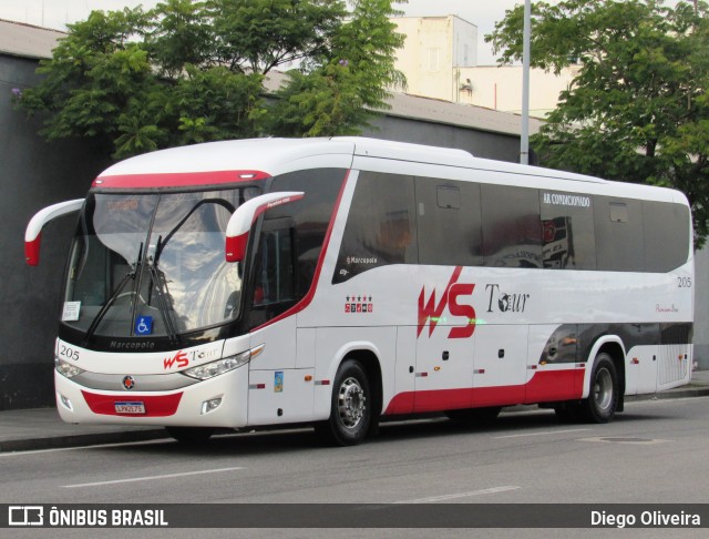 WS Tour Transporte e Turismo 205 na cidade de Rio de Janeiro, Rio de Janeiro, Brasil, por Diego Oliveira. Número da foto: #11040304.