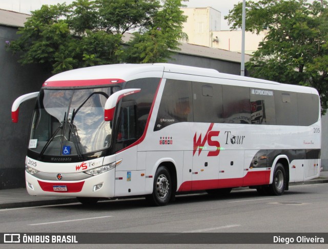 WS Tour Transporte e Turismo 205 na cidade de Rio de Janeiro, Rio de Janeiro, Brasil, por Diego Oliveira. ID da foto: 11040304.