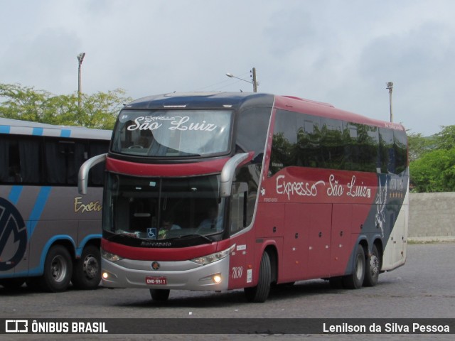 Expresso São Luiz 7830 na cidade de Caruaru, Pernambuco, Brasil, por Lenilson da Silva Pessoa. Número da foto: #11038913.