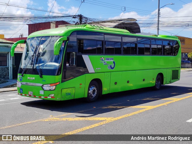 TRACOPA - Transportes Costarricenses Panameños 104 na cidade de San José, San José, Costa Rica, por Andrés Martínez Rodríguez. Número da foto: #11042699.