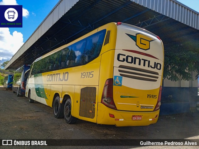Empresa Gontijo de Transportes 19115 na cidade de Lambari, Minas Gerais, Brasil, por Guilherme Pedroso Alves. Número da foto: #11041966.
