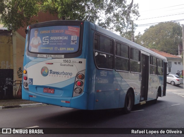 VUG - Viação Urbana Guarulhos 1563 na cidade de Guarulhos, São Paulo, Brasil, por Rafael Lopes de Oliveira. Número da foto: #11042487.
