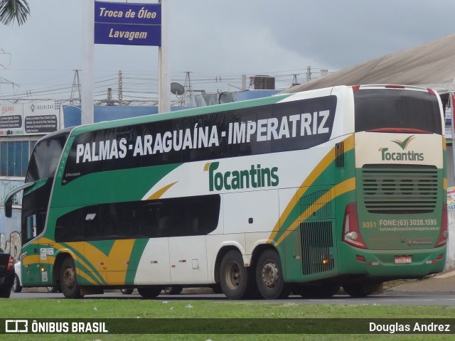 Tocantins Transportes e Turismo 3051 na cidade de Goiânia, Goiás, Brasil, por Douglas Andrez. ID da foto: 11042550.