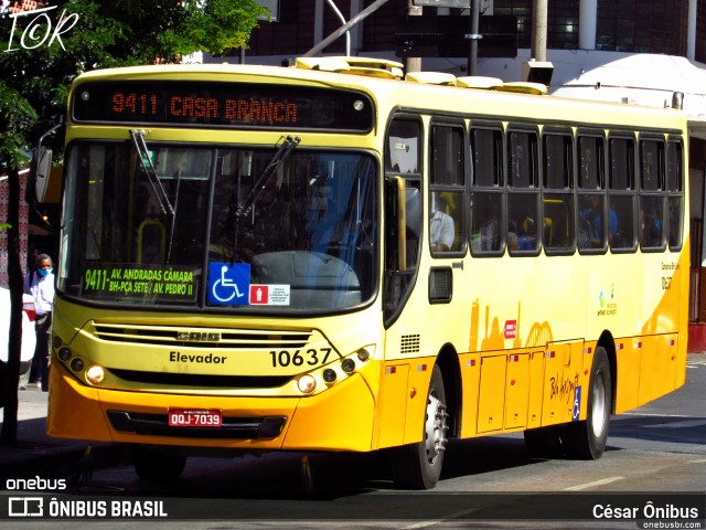 SM Transportes 10637 na cidade de Belo Horizonte, Minas Gerais, Brasil, por César Ônibus. Número da foto: #11041981.