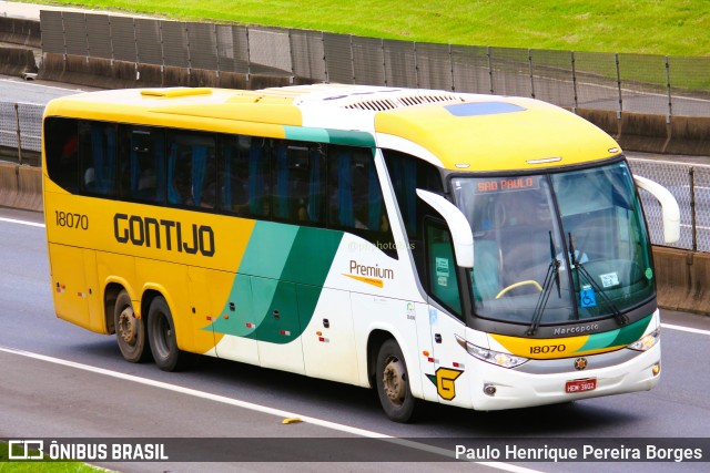 Empresa Gontijo de Transportes 18070 na cidade de Resende, Rio de Janeiro, Brasil, por Paulo Henrique Pereira Borges. ID da foto: 11046053.