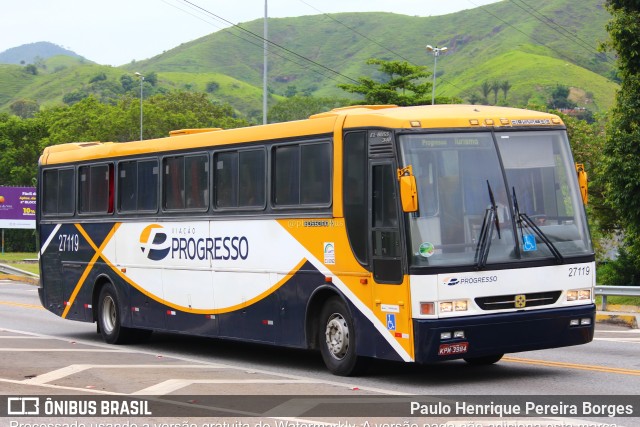 Viação Progresso 27119 na cidade de Barra do Piraí, Rio de Janeiro, Brasil, por Paulo Henrique Pereira Borges. ID da foto: 11045944.