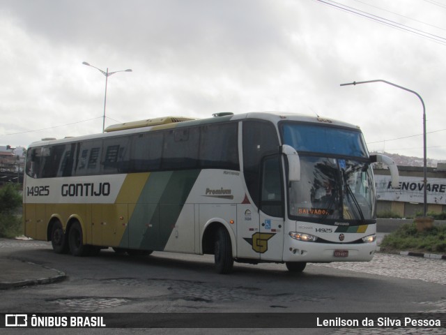 Empresa Gontijo de Transportes 14925 na cidade de Caruaru, Pernambuco, Brasil, por Lenilson da Silva Pessoa. ID da foto: 11045947.