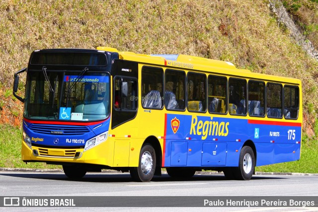 Auto Viação Reginas RJ 110.175 na cidade de Piraí, Rio de Janeiro, Brasil, por Paulo Henrique Pereira Borges. ID da foto: 11046077.