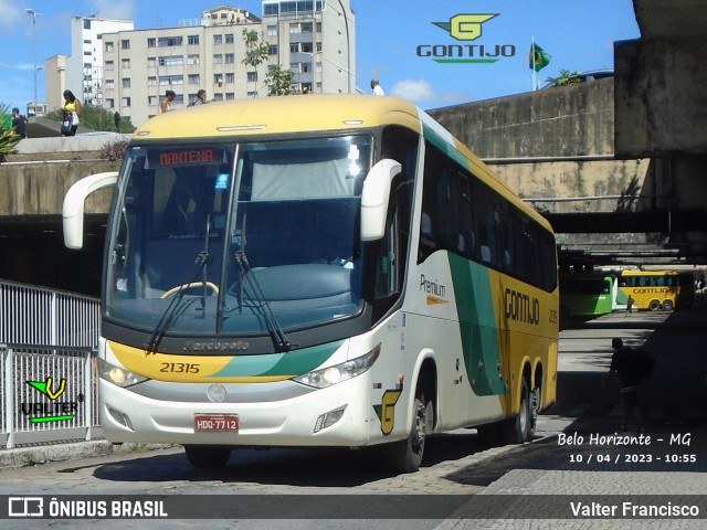 Empresa Gontijo de Transportes 21315 na cidade de Belo Horizonte, Minas Gerais, Brasil, por Valter Francisco. ID da foto: 11043594.