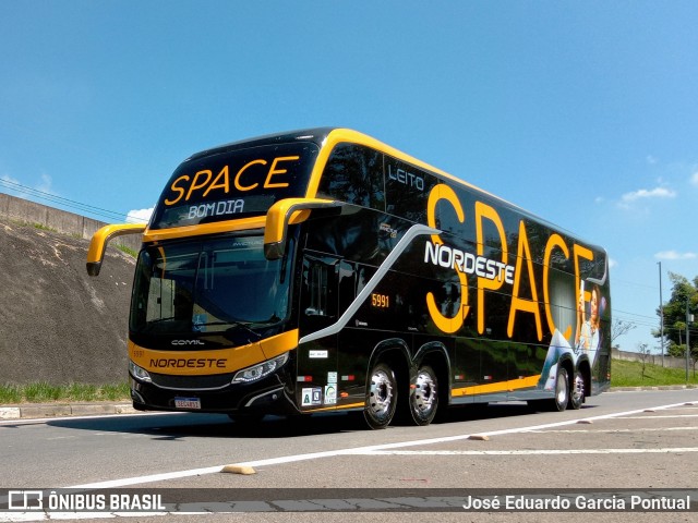 Expresso Nordeste 5991 na cidade de Campinas, São Paulo, Brasil, por José Eduardo Garcia Pontual. Número da foto: #11045581.