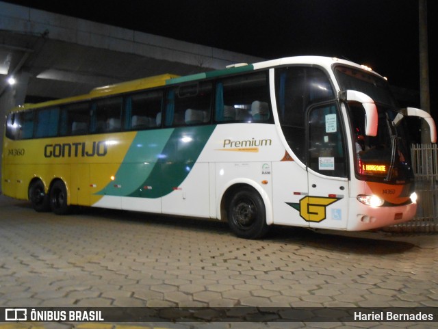 Empresa Gontijo de Transportes 14360 na cidade de Belo Horizonte, Minas Gerais, Brasil, por Hariel Bernades. Número da foto: #11045084.