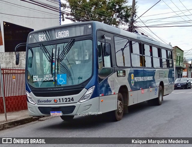 Milênio Transportes 11224 na cidade de Belo Horizonte, Minas Gerais, Brasil, por Kaique Marquês Medeiros . ID da foto: 11045454.