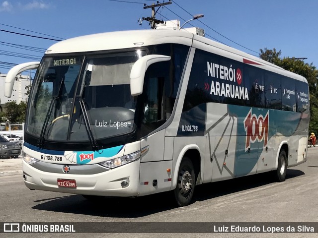 Auto Viação 1001 RJ 108.788 na cidade de Niterói, Rio de Janeiro, Brasil, por Luiz Eduardo Lopes da Silva. ID da foto: 11045652.