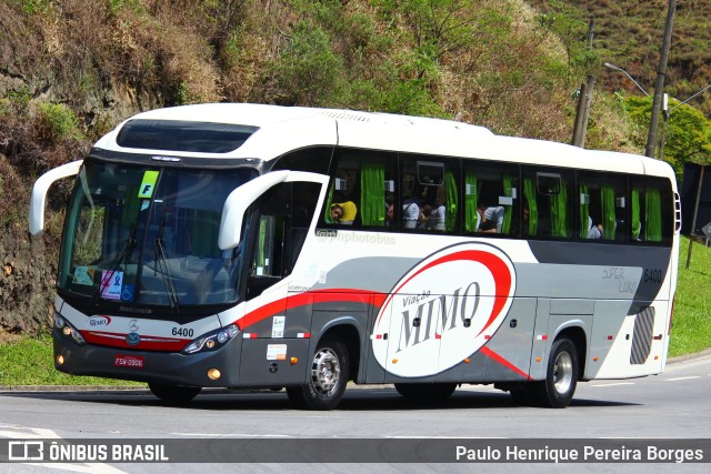 Viação Mimo 6400 na cidade de Piraí, Rio de Janeiro, Brasil, por Paulo Henrique Pereira Borges. ID da foto: 11046033.