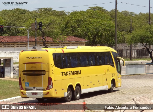 Viação Itapemirim 60023 na cidade de João Pessoa, Paraíba, Brasil, por Fábio Alcântara Fernandes. Número da foto: #11046835.