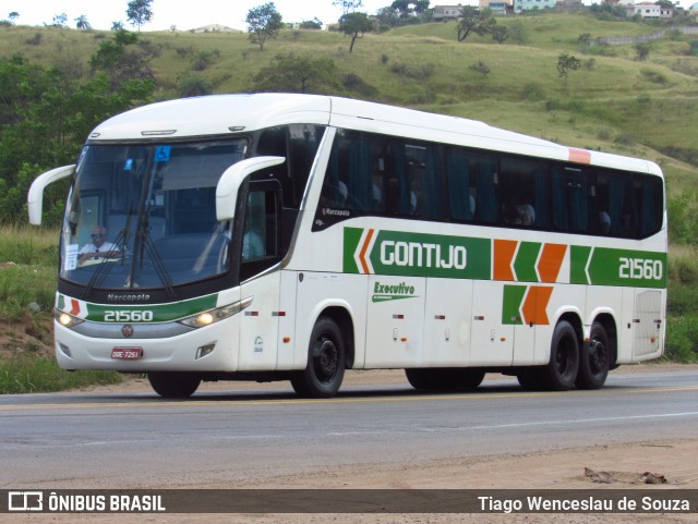 Empresa Gontijo de Transportes 21560 na cidade de Belo Horizonte, Minas Gerais, Brasil, por Tiago Wenceslau de Souza. ID da foto: 11047092.