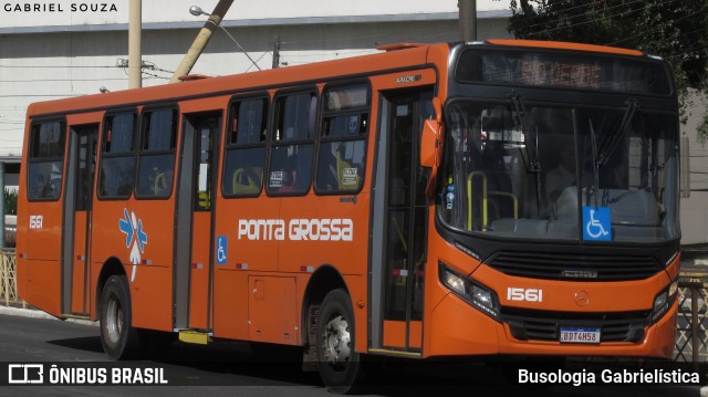 VCG - Viação Campos Gerais 1561 na cidade de Ponta Grossa, Paraná, Brasil, por Busologia Gabrielística. Número da foto: #11046977.