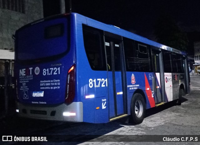 Next Mobilidade - ABC Sistema de Transporte 81.721 na cidade de São Paulo, São Paulo, Brasil, por Cláudio C.F.P.S. Número da foto: #11046456.