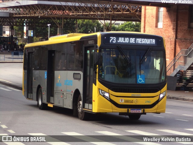 City Transporte Urbano Intermodal Sorocaba 2743 na cidade de Sorocaba, São Paulo, Brasil, por Weslley Kelvin Batista. Número da foto: #11046585.