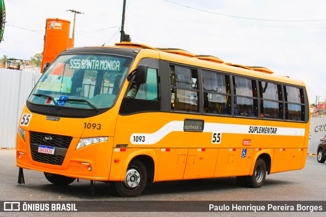 Transporte Suplementar de Belo Horizonte 1093 na cidade de Belo Horizonte, Minas Gerais, Brasil, por Paulo Henrique Pereira Borges. ID da foto: 11048090.