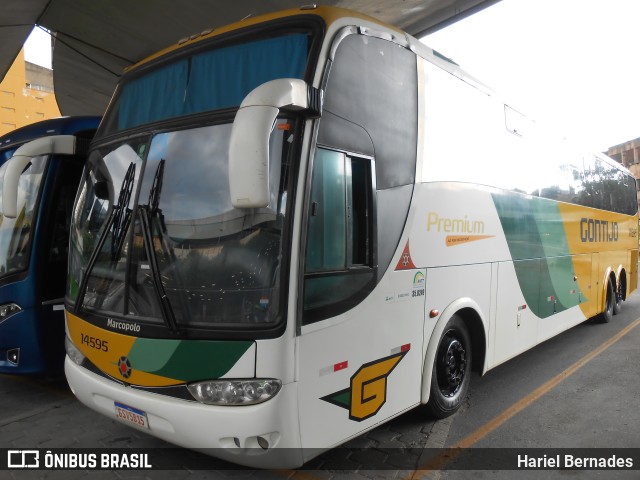 Empresa Gontijo de Transportes 14595 na cidade de Belo Horizonte, Minas Gerais, Brasil, por Hariel Bernades. ID da foto: 11049418.