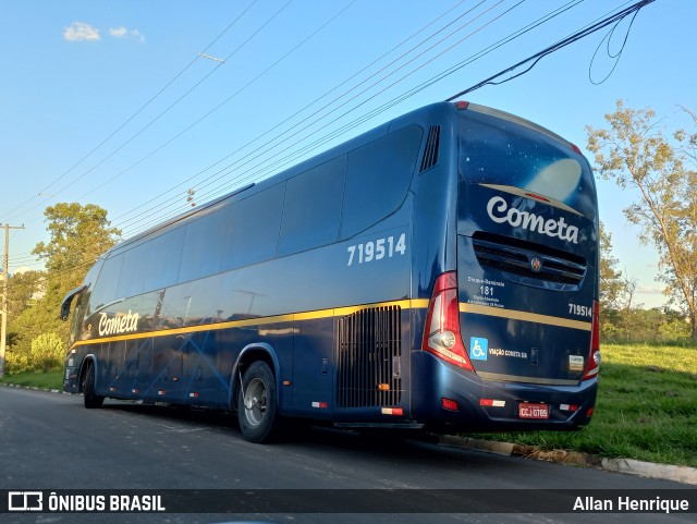 Viação Cometa 719514 na cidade de Paulínia, São Paulo, Brasil, por Allan Henrique. ID da foto: 11049026.