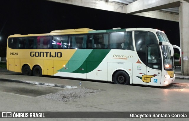 Empresa Gontijo de Transportes 14120 na cidade de Aracaju, Sergipe, Brasil, por Gladyston Santana Correia. Número da foto: #11050935.