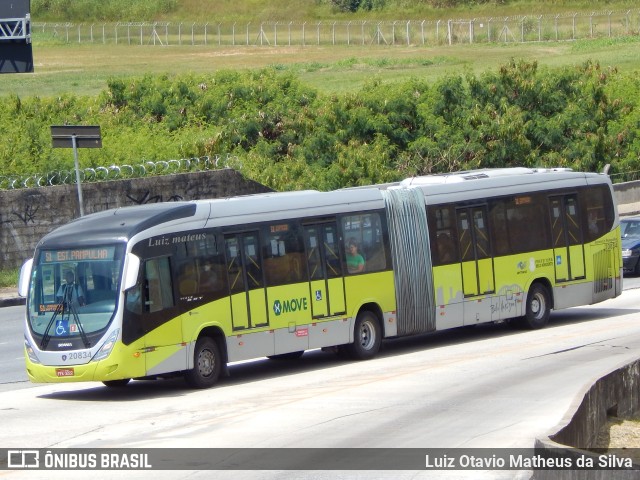 Viação Jardins 20834 na cidade de Belo Horizonte, Minas Gerais, Brasil, por Luiz Otavio Matheus da Silva. Número da foto: #11049876.