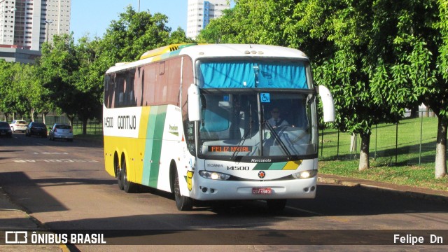 Empresa Gontijo de Transportes 14500 na cidade de Cascavel, Paraná, Brasil, por Felipe  Dn. ID da foto: 11050583.