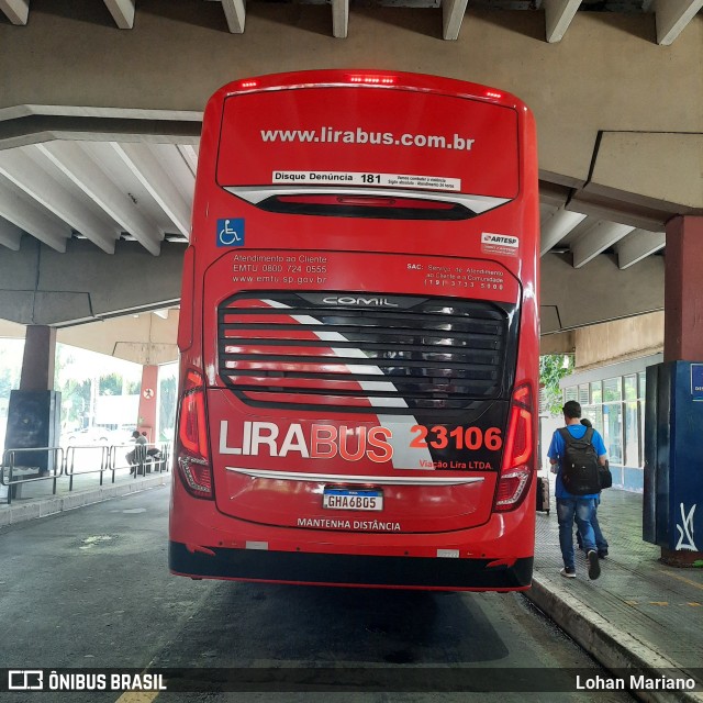 Lirabus 23106 na cidade de São Caetano do Sul, São Paulo, Brasil, por Lohan Mariano. Número da foto: #11048928.