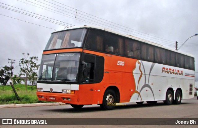 Viação Paraúna 580 na cidade de Caldas Novas, Goiás, Brasil, por Jones Bh. ID da foto: 11049989.