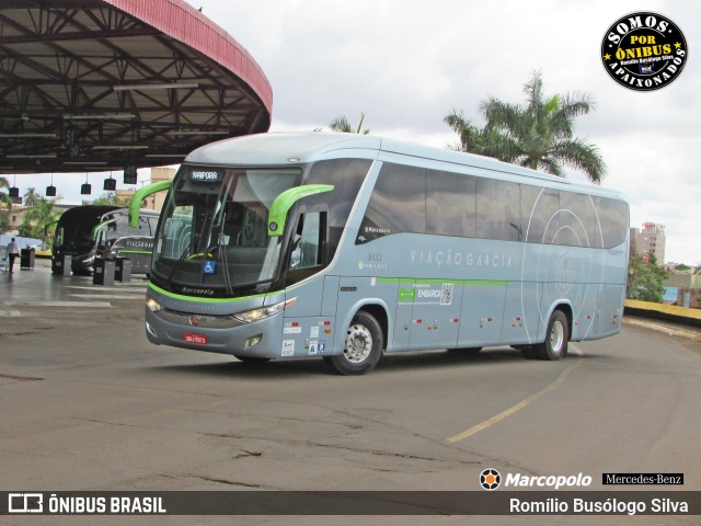Viação Garcia 8433 na cidade de Londrina, Paraná, Brasil, por Romílio Busólogo Silva . Número da foto: #11050280.