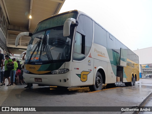 Empresa Gontijo de Transportes 14995 na cidade de Rio de Janeiro, Rio de Janeiro, Brasil, por Guilherme André. ID da foto: 11049557.