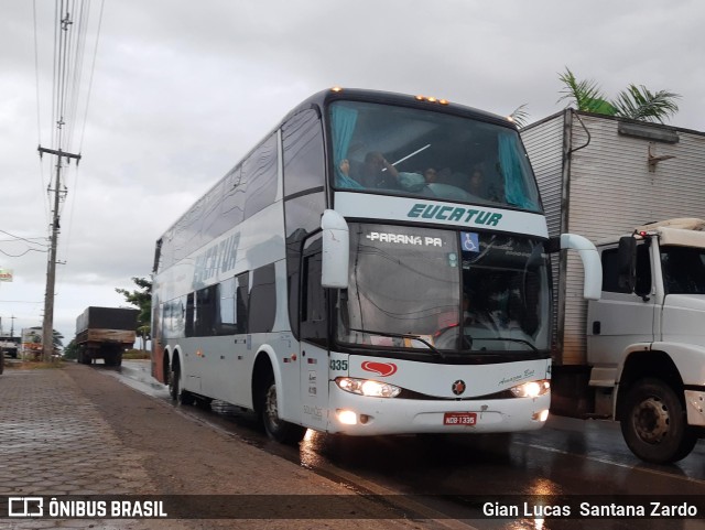 Eucatur - Empresa União Cascavel de Transportes e Turismo 4335 na cidade de Ji-Paraná, Rondônia, Brasil, por Gian Lucas  Santana Zardo. Número da foto: #11049589.
