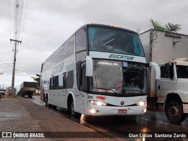 Eucatur - Empresa União Cascavel de Transportes e Turismo 4335 na cidade de Ji-Paraná, Rondônia, Brasil, por Gian Lucas  Santana Zardo. ID da foto: 11049589.