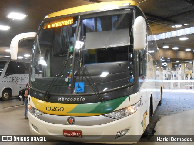 Empresa Gontijo de Transportes 19260 na cidade de Belo Horizonte, Minas Gerais, Brasil, por Hariel Bernades. ID da foto: 11048836.