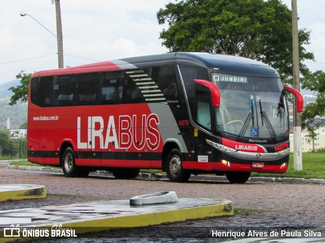 Lirabus 14076 na cidade de Jundiaí, São Paulo, Brasil, por Henrique Alves de Paula Silva. Número da foto: #11049138.