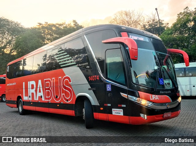 Lirabus 14074 na cidade de São Paulo, São Paulo, Brasil, por Diego Batista. Número da foto: #11049867.